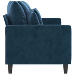 Casa si Gradina - Mobilier - Canapele si coltare - Canapele - Canapea cu 3 locuri, catifea, albastru, 180 cm, model 2 - Infinity.ro