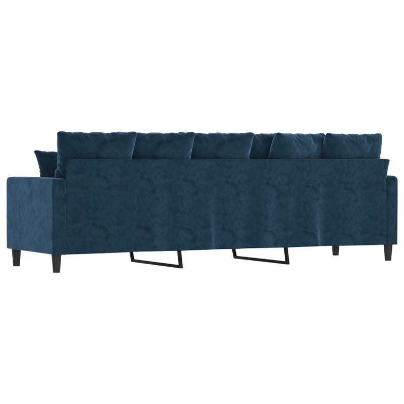 Casa si Gradina - Mobilier - Canapele si coltare - Canapele - Canapea cu 3 locuri, catifea, albastru, 210 cm, model 2 - Infinity.ro