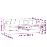 Casa si Gradina - Mobilier - Canapele si coltare - Canapele - Canapea cu 3 locuri, catifea, albastru, 210 cm, model 2 - Infinity.ro