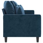 Casa si Gradina - Mobilier - Canapele si coltare - Canapele - Canapea cu 3 locuri, catifea, albastru, 210 cm, model 2 - Infinity.ro