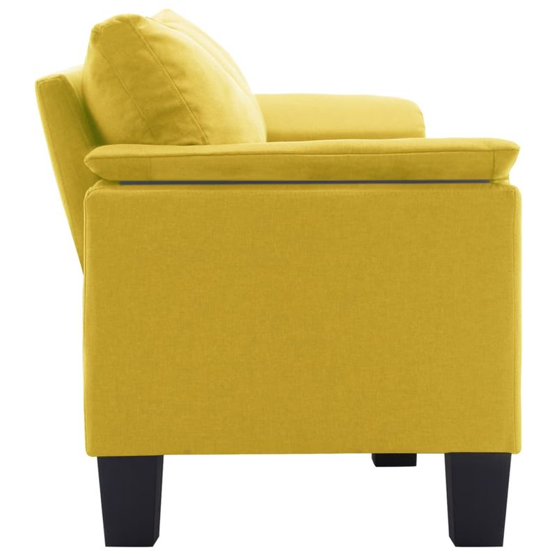 Casa si Gradina - Mobilier - Canapele si coltare - Canapele - Canapea cu 3 locuri, textil, galben, model 7 - Infinity.ro