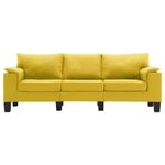 Casa si Gradina - Mobilier - Canapele si coltare - Canapele - Canapea cu 3 locuri, textil, galben, model 7 - Infinity.ro
