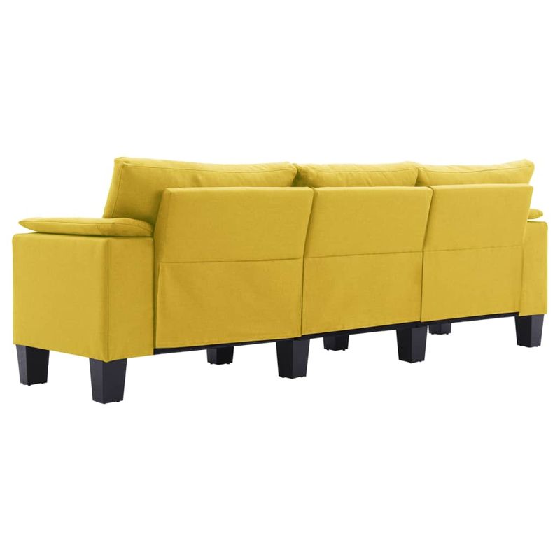 Casa si Gradina - Mobilier - Canapele si coltare - Canapele - Canapea cu 3 locuri, textil, galben, model 7 - Infinity.ro