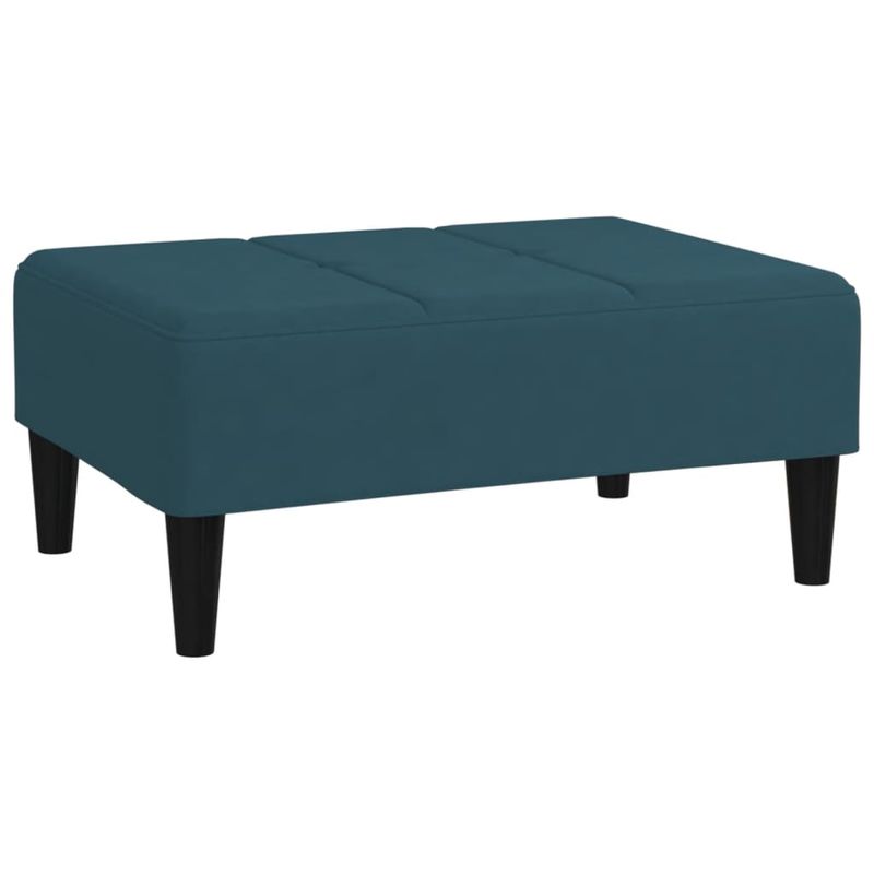 Casa si Gradina - Mobilier - Canapele si coltare - Canapele - Canapea extensibila 2 locuri, 2 perne, catifea, albastru - Infinity.ro