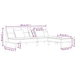 Casa si Gradina - Mobilier - Canapele si coltare - Canapele - Canapea extensibila 2 locuri, 2 perne, catifea, albastru - Infinity.ro