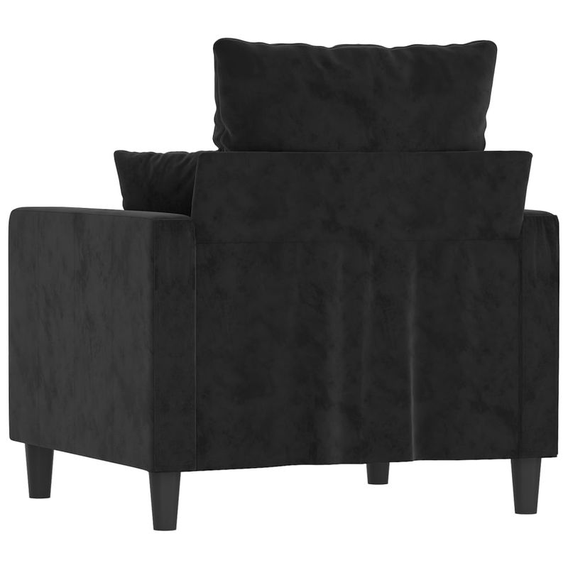 Casa si Gradina - Mobilier - Scaune si fotolii - Fotolii - Fotoliu canapea, catifea, negru, 60 cm, model 6 - Infinity.ro