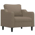 Casa si Gradina - Mobilier - Scaune si fotolii - Fotolii - Fotoliu canapea cu taburet, textil, taupe, 60 cm, model 5 - Infinity.ro