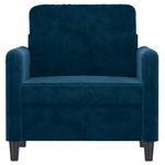 Casa si Gradina - Mobilier - Canapele si coltare - Canapele - Canapea de o persoana, catifea, albastru, 60 cm, model 3 - Infinity.ro