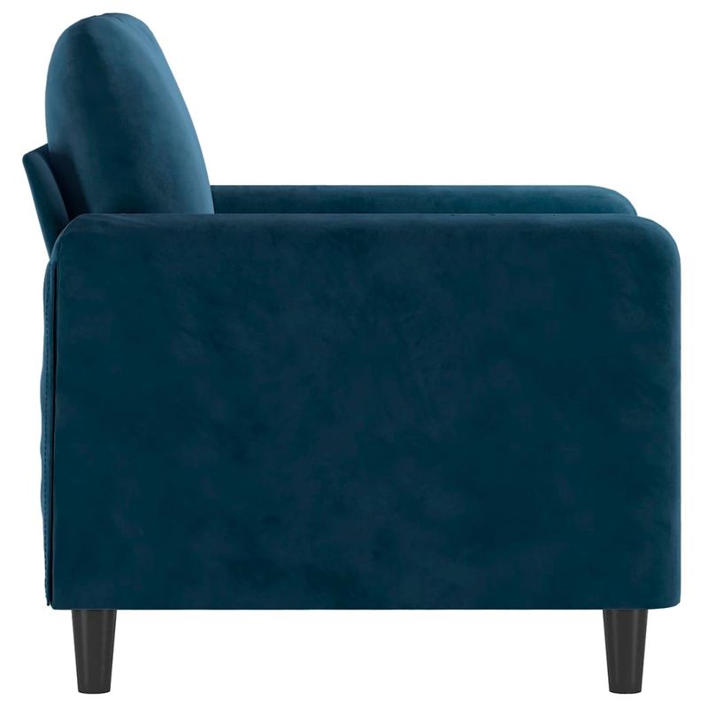 Casa si Gradina - Mobilier - Canapele si coltare - Canapele - Canapea de o persoana, catifea, albastru, 60 cm, model 3 - Infinity.ro