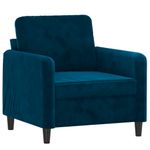 Casa si Gradina - Mobilier - Canapele si coltare - Canapele - Canapea de o persoana, catifea, albastru, 60 cm, model 3 - Infinity.ro