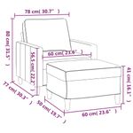 Casa si Gradina - Mobilier - Scaune si fotolii - Fotolii - Fotoliu canapea cu taburet, catifea, albastru, 60 cm, model 1 - Infinity.ro