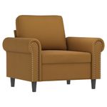 Casa si Gradina - Mobilier - Scaune si fotolii - Fotolii - Fotoliu canapea, catifea, maro, 60 cm, model 4 - Infinity.ro