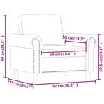Casa si Gradina - Mobilier - Scaune si fotolii - Fotolii - Fotoliu canapea, catifea, maro, 60 cm, model 4 - Infinity.ro