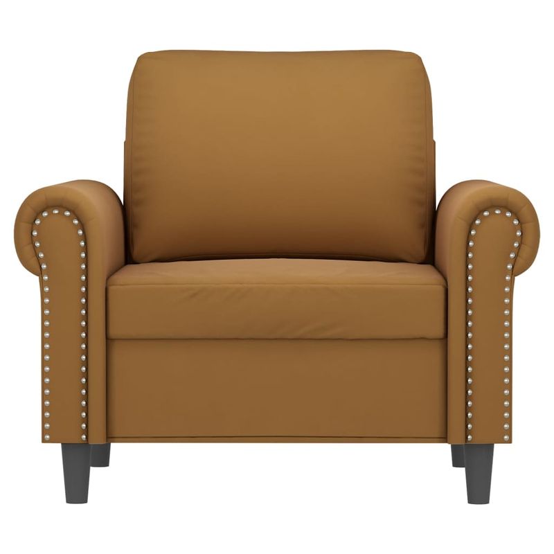Casa si Gradina - Mobilier - Scaune si fotolii - Fotolii - Fotoliu canapea, catifea, maro, 60 cm, model 4 - Infinity.ro