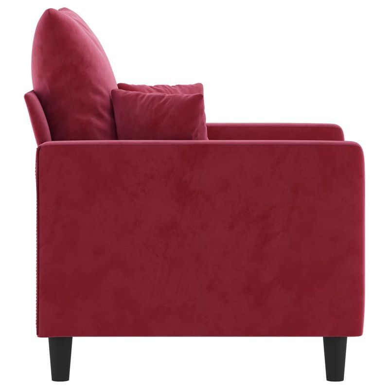 Casa si Gradina - Mobilier - Canapele si coltare - Canapele - Canapea de o persoana, catifea, rosu vin, 60 cm, model 2 - Infinity.ro