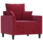 Casa si Gradina - Mobilier - Canapele si coltare - Canapele - Canapea de o persoana, catifea, rosu vin, 60 cm, model 2 - Infinity.ro