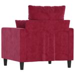 Casa si Gradina - Mobilier - Canapele si coltare - Canapele - Canapea de o persoana, catifea, rosu vin, 60 cm, model 2 - Infinity.ro