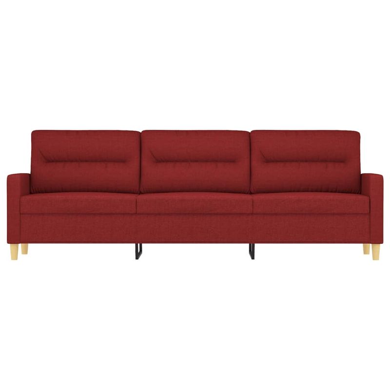 Casa si Gradina - Mobilier - Canapele si coltare - Canapele - Canapea cu 3 locuri, textil, rosu vin, 210 cm, model 3 - Infinity.ro