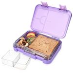 Casa si Gradina - Bucatarie si vesela - Organizare si depozitare bucatarie - Cutii alimentare - Cutie de pranz Bento Box cu compartimente variabile, 21 x 15 x 4,5 cm, 49877.01.38 - Infinity.ro