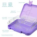 Casa si Gradina - Bucatarie si vesela - Organizare si depozitare bucatarie - Cutii alimentare - Cutie de pranz Bento Box cu compartimente variabile, 21 x 15 x 4,5 cm, 49877.01.38 - Infinity.ro