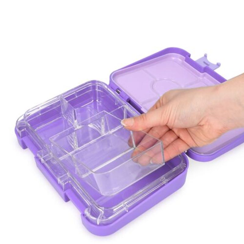 Casa si Gradina - Bucatarie si vesela - Organizare si depozitare bucatarie - Cutii alimentare - Cutie de pranz Bento Box cu compartimente variabile, 21 x 15 x 4,5 cm, 49877.01.38 - Infinity.ro
