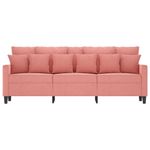 Casa si Gradina - Mobilier - Canapele si coltare - Canapele - Canapea cu 3 locuri, catifea, roz, 180 cm, model 2 - Infinity.ro