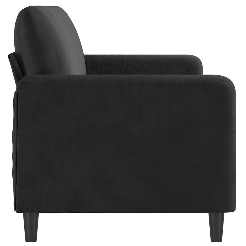 Casa si Gradina - Mobilier - Canapele si coltare - Canapele - Canapea cu 3 locuri, catifea, negru, 180 cm, model 3 - Infinity.ro