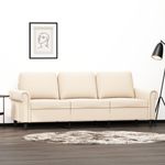 Casa si Gradina - Mobilier - Canapele si coltare - Canapele - Canapea cu 3 locuri, catifea, crem, 180 cm, model 4 - Infinity.ro