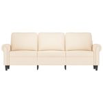 Casa si Gradina - Mobilier - Canapele si coltare - Canapele - Canapea cu 3 locuri, catifea, crem, 180 cm, model 4 - Infinity.ro
