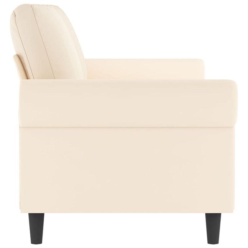 Casa si Gradina - Mobilier - Canapele si coltare - Canapele - Canapea cu 3 locuri, catifea, crem, 180 cm, model 4 - Infinity.ro