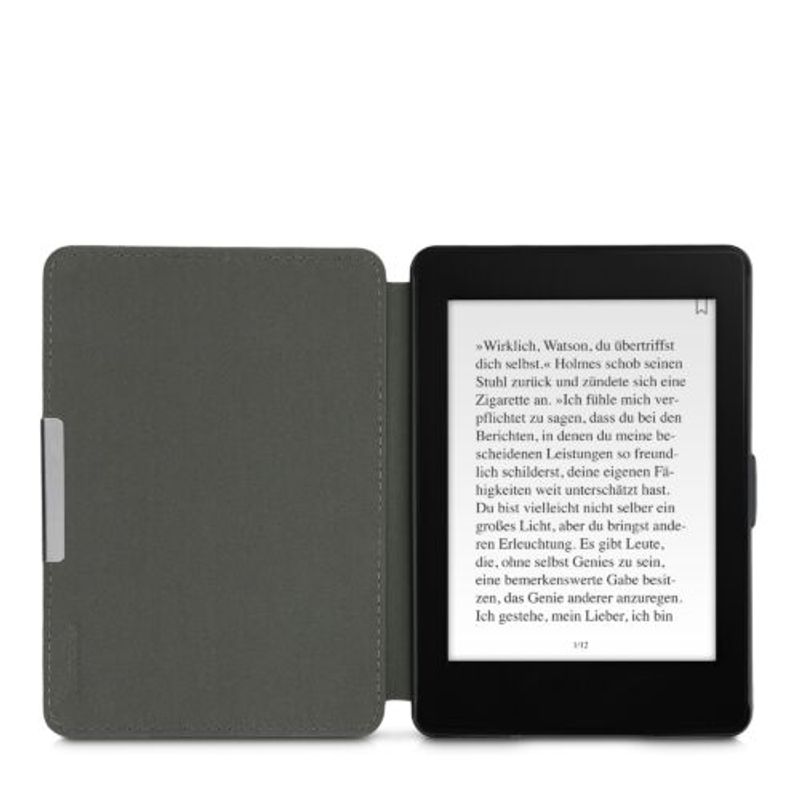 Laptop, Telefoane si Tablete - Telefoane mobile si accesorii - Accesorii Telefoane - Huse telefoane - Husa pentru Kindle Paperwhite 7, Textil, Negru, Kwmobile, 49487.01 - Infinity.ro