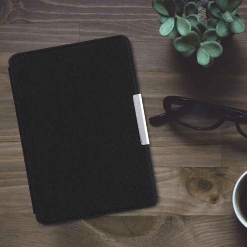 Laptop, Telefoane si Tablete - Telefoane mobile si accesorii - Accesorii Telefoane - Huse telefoane - Husa pentru Kindle Paperwhite 7, Textil, Negru, Kwmobile, 49487.01 - Infinity.ro