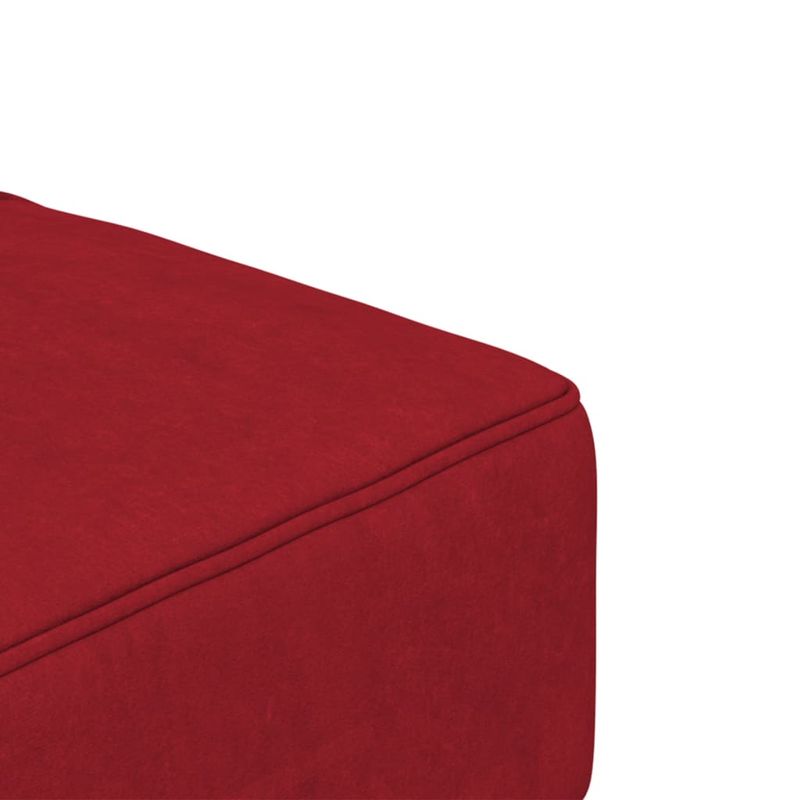 Casa si Gradina - Mobilier - Canapele si coltare - Canapele - Canapea extensibila cu 2 locuri, 2 perne, catifea, rosu vin, model 2 - Infinity.ro