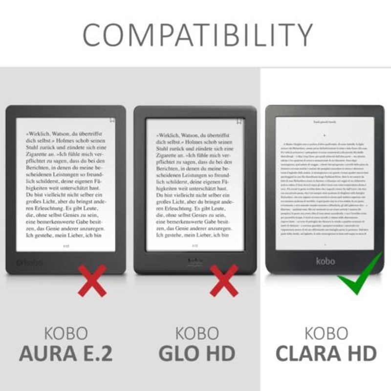 Laptop, Telefoane si Tablete - Telefoane mobile si accesorii - Accesorii Telefoane - Huse telefoane - Husa pentru Kobo Clara HD, Piele ecologica, Verde, 46214.71 - Infinity.ro