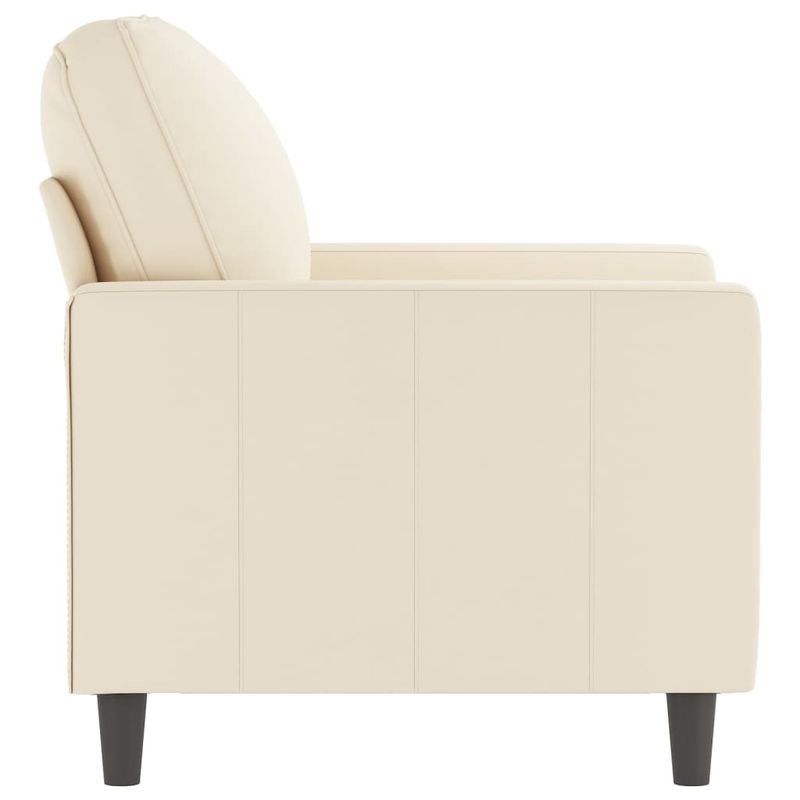 Casa si Gradina - Mobilier - Canapele si coltare - Canapele - Canapea de o persoana, catifea, crem, 60 cm, model 1 - Infinity.ro