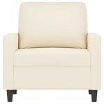 Casa si Gradina - Mobilier - Canapele si coltare - Canapele - Canapea de o persoana, catifea, crem, 60 cm, model 1 - Infinity.ro