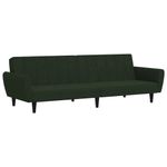 Casa si Gradina - Mobilier - Canapele si coltare - Canapele - Canapea extensibila cu 2 locuri, catifea, verde inchis, model 6 - Infinity.ro