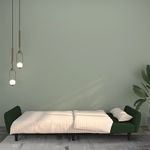 Casa si Gradina - Mobilier - Canapele si coltare - Canapele - Canapea extensibila cu 2 locuri, catifea, verde inchis, model 6 - Infinity.ro