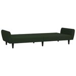 Casa si Gradina - Mobilier - Canapele si coltare - Canapele - Canapea extensibila cu 2 locuri, catifea, verde inchis, model 6 - Infinity.ro