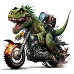 Casa si Gradina - Decoratiuni - Stickere decorative - Sticker decorativ, Dinozaur, verde, 60 cm, 1205STK-2 - Infinity.ro
