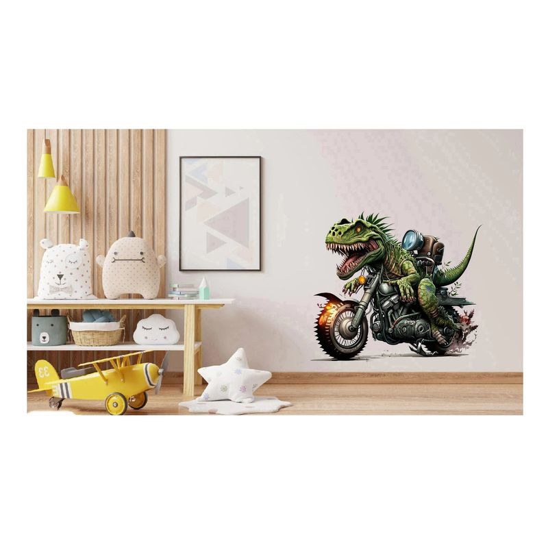 Casa si Gradina - Decoratiuni - Stickere decorative - Sticker decorativ, Dinozaur, verde, 60 cm, 1205STK-2 - Infinity.ro