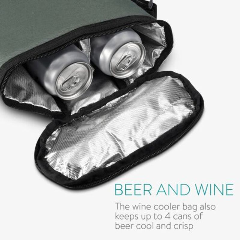 Sport si Outdoor - Camping - Bucatarie de camping - Cutii si genti frigorifice - Geanta termica de vin cu curea reglabila, 32 x 29 cm, 46163.22 - Infinity.ro