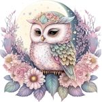 Casa si Gradina - Decoratiuni - Stickere decorative - Sticker decorati, Bufnita, multicolor, 60 cm, 1296STK-2 - Infinity.ro