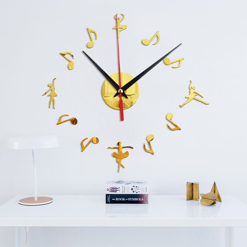 Casa si Gradina - Decoratiuni - Decoratiuni perete - Ceas decorativ de perete, Balerine, Oglinda acrilica, 42 cm, MC-014 - Infinity.ro