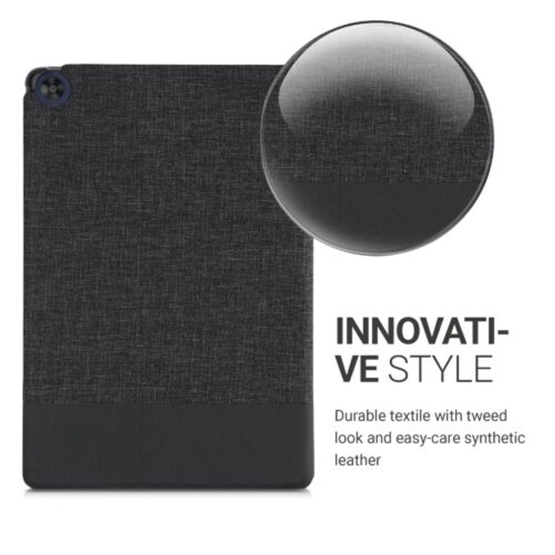 Laptop, Telefoane si Tablete - Telefoane mobile si accesorii - Accesorii Telefoane - Huse telefoane - Husa pentru tableta Huawei MatePad T10/MatePad T10s, Kwmobile, Gri/Negru, Textil, 54508.73 - Infinity.ro