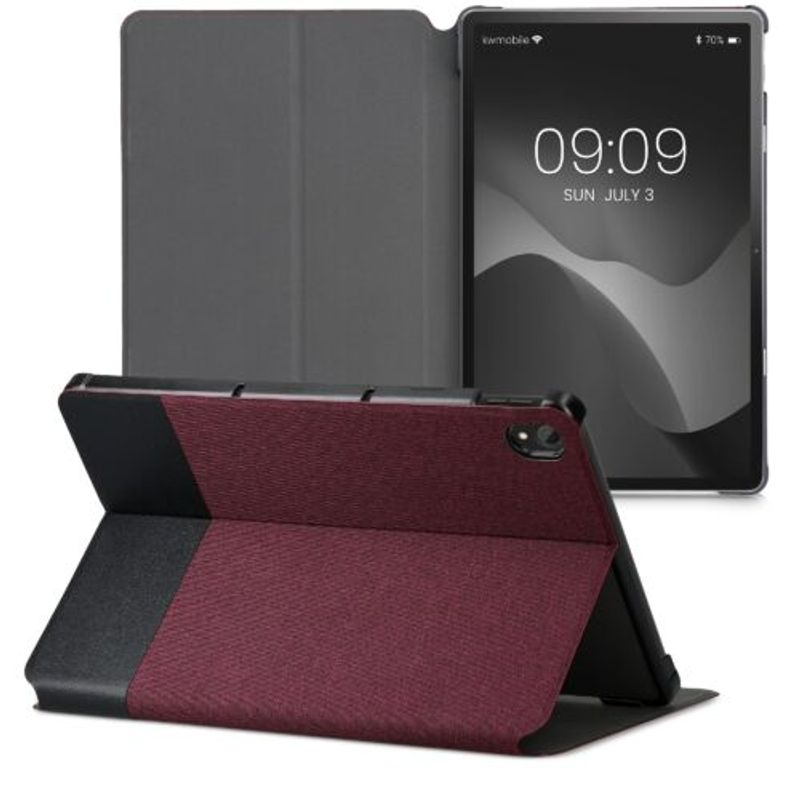 Laptop, Telefoane si Tablete - Telefoane mobile si accesorii - Accesorii Telefoane - Huse telefoane - Husa pentru tableta Lenovo Tab P11, Kwmobile, Rosu/Negru, Textil, 55710.20 - Infinity.ro