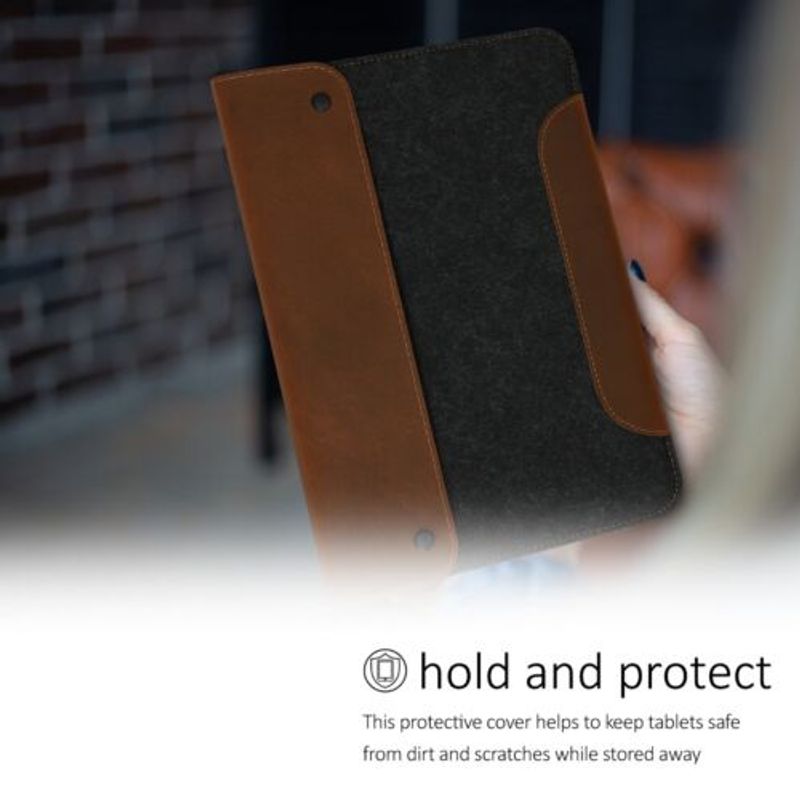 Laptop, Telefoane si Tablete - Telefoane mobile si accesorii - Accesorii Telefoane - Huse telefoane - Husa pentru Apple iPad Pro 12.9" 2015/Apple iPad Pro 12.9" 2017, Textil, Gri, 50428.01 - Infinity.ro