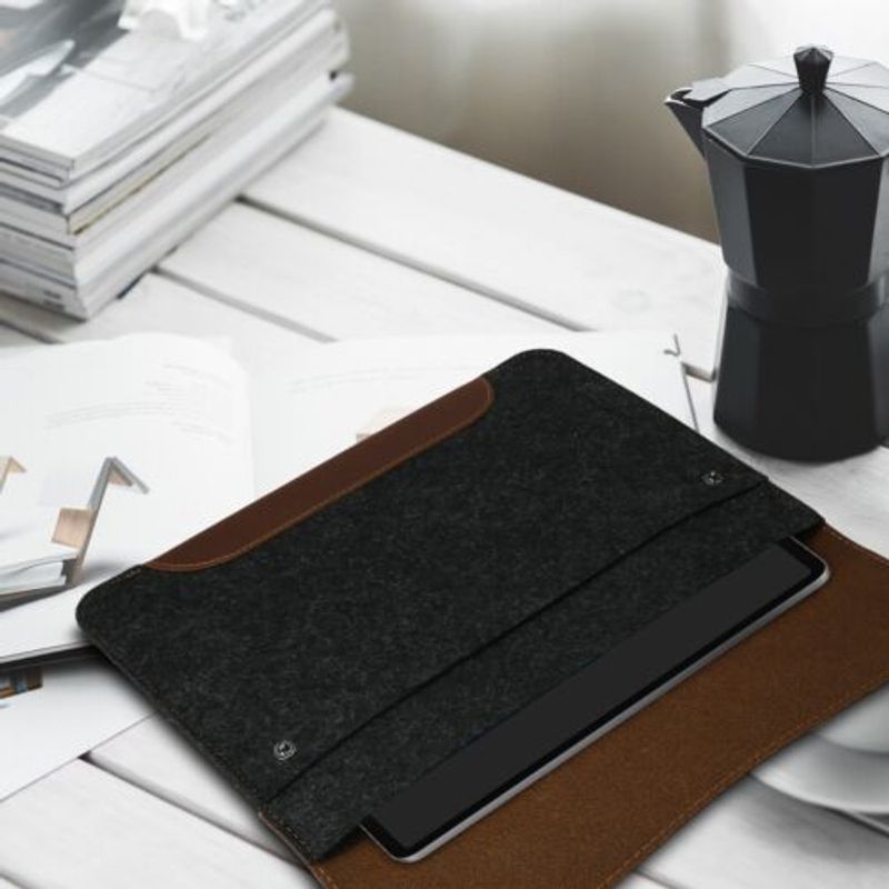 Laptop, Telefoane si Tablete - Telefoane mobile si accesorii - Accesorii Telefoane - Huse telefoane - Husa pentru Apple iPad Pro 12.9" 2015/Apple iPad Pro 12.9" 2017, Textil, Gri, 50428.01 - Infinity.ro