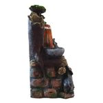 Casa si Gradina - Gradina si terasa - Decoratiuni exterior - Ornamente gradina - Fantana arteziana cu elefanti si ulcioare, cu buton On/off, Bila si leduri luminoase, 37 cm, 1621L - Infinity.ro