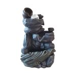Casa si Gradina - Gradina si terasa - Decoratiuni exterior - Ornamente gradina - Fantana arteziana cu roci, cu buton On/off, Bila si leduri luminoase, 35 cm, 1931L - Infinity.ro
